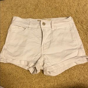 White Jean shorts